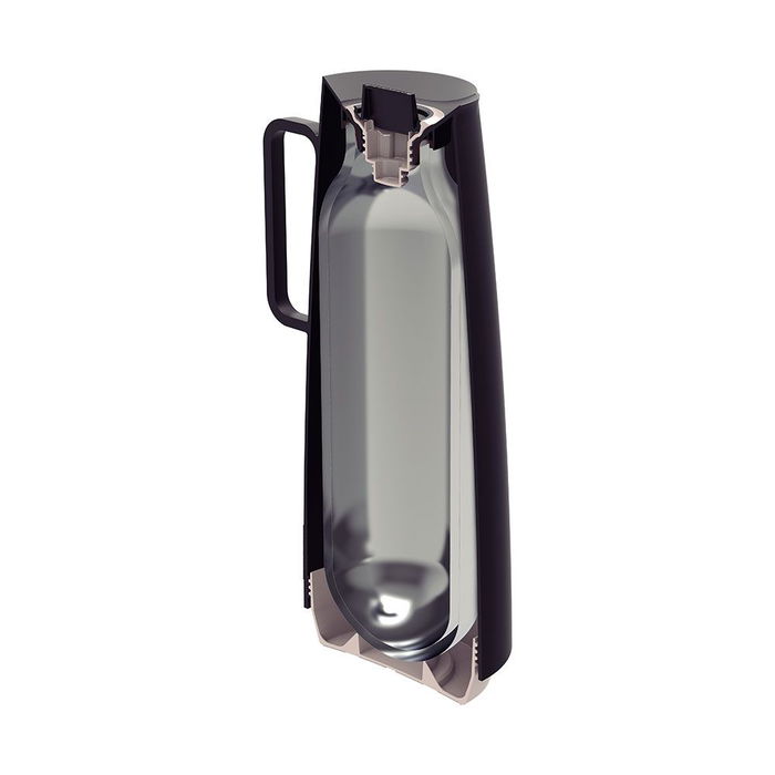 Tramontina Jarra Térmica Exata Negra 1 L Polipropileno Interior Cristal