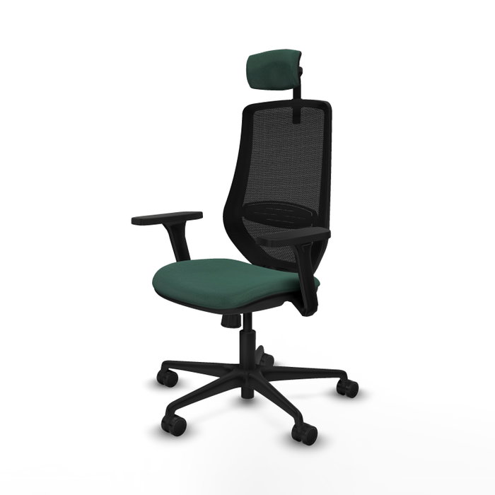 PIQUERAS Y CRESPO Silla de oficina Mardos con mecanismo Sincro, Verde botella y Negro PIQUERAS Y CRESPO Silla de oficina Mardos con mecanismo Sincro, Verde botella y Negro