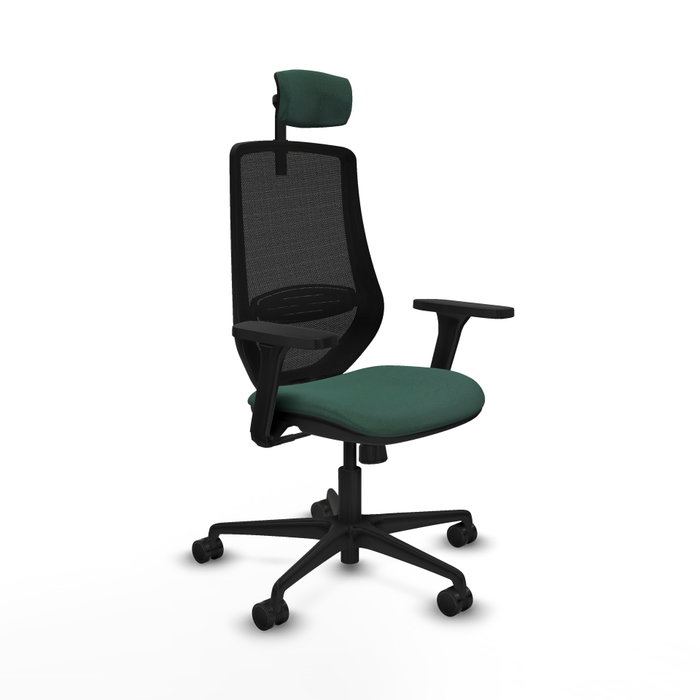 PIQUERAS Y CRESPO Silla de oficina Mardos con mecanismo Sincro, Verde botella y Negro PIQUERAS Y CRESPO Silla de oficina Mardos con mecanismo Sincro, Verde botella y Negro