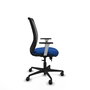 PIQUERAS Y CRESPO Silla de oficina Zulema con mecanismo Sincro/Traslack, Azul y Negro