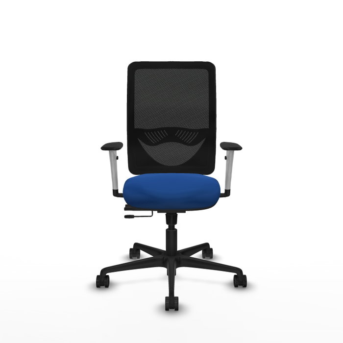 PIQUERAS Y CRESPO Silla de oficina Zulema con mecanismo Sincro/Traslack, Azul y Negro