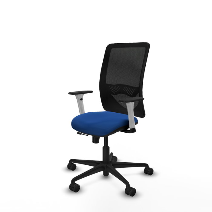 PIQUERAS Y CRESPO Silla de oficina Zulema con mecanismo Sincro/Traslack, Azul y Negro