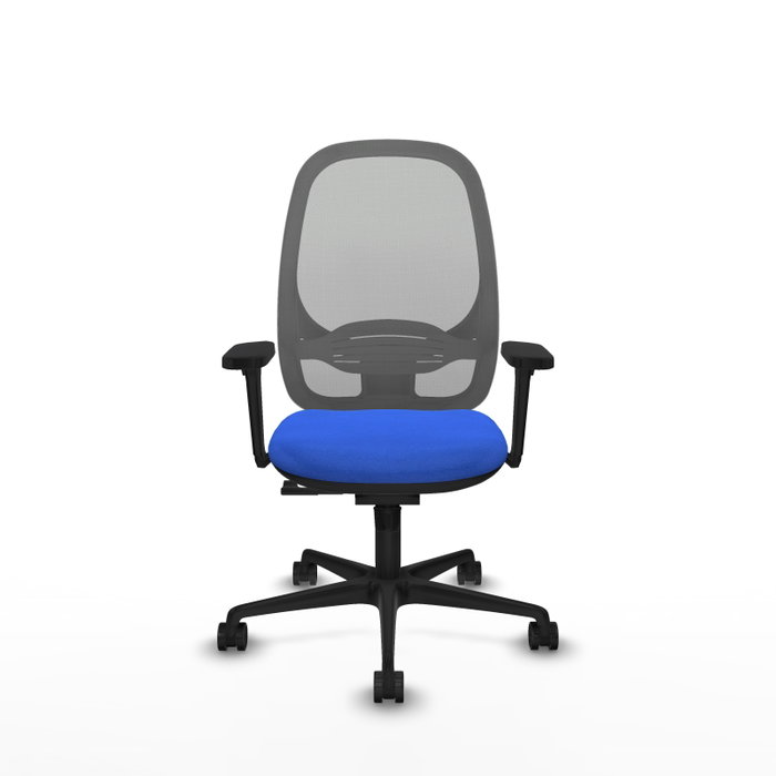 PIQUERAS Y CRESPO Silla de oficina Cilanco con mecanismo Sincro, Azul y Gris