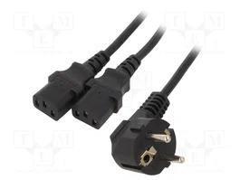GEMBIRD Cable de alimentación H05VV-F 3x1mm2 Negro 2m