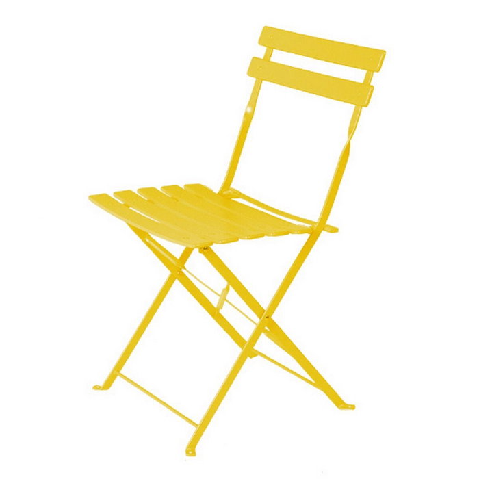 Silla de Jardín Sira Mostaza Acero 41 x 46 x 80 cm (2 Unidades) Silla de Jardín Sira Mostaza Acero 41 x 46 x 80 cm (2 Unidades)