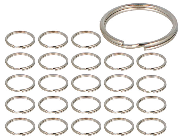 Innspiro Set de 24 Anillas Dobles Metálicas Plateadas de 30mm Innspiro Set de 24 Anillas Dobles Metálicas Plateadas de 30mm