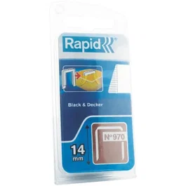 Rapid Grapas 970/14 mm Galvanizadas Alambre Plano para Herramientas Black & Decker
