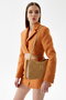 Lucky Bees 410 Bandolera Camel en Polipiel de 30cm