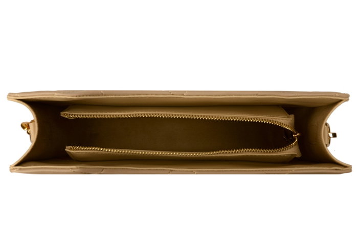 Lucky Bees 410 Bandolera Camel en Polipiel de 30cm