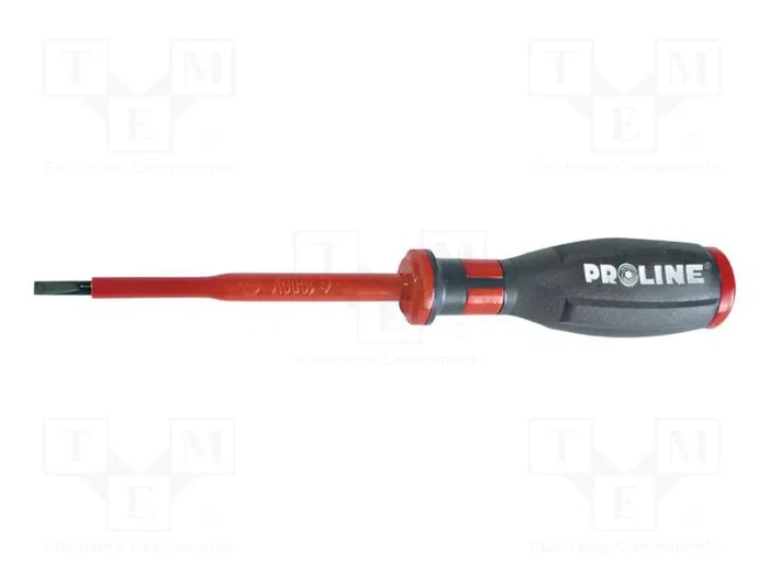 PROLINE Destornillador plano aislado 3x0,5mm con punta de 100mm PROLINE Destornillador plano aislado 3x0,5mm con punta de 100mm