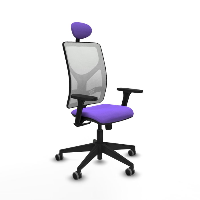 PIQUERAS Y CRESPO Silla de oficina Motilla con mecanismo Sincro, Lila y Blanco PIQUERAS Y CRESPO Silla de oficina Motilla con mecanismo Sincro, Lila y Blanco