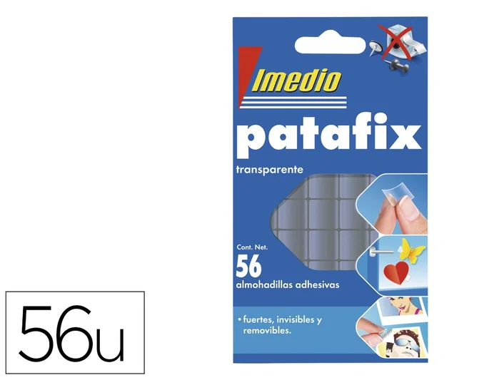 Imedio Almohadillas Adhesivas Patafix Transparentes de Doble Cara Imedio Almohadillas Adhesivas Patafix Transparentes de Doble Cara