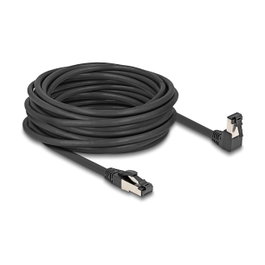 DeLOCK Cable de red RJ45 Cat.8.1 S/FTP 10 m negro con conector angular
