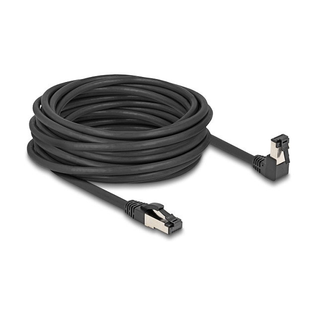 DeLOCK Cable de red RJ45 Cat.8.1 S/FTP 10 m negro con conector angular DeLOCK Cable de red RJ45 Cat.8.1 S/FTP 10 m negro con conector angular