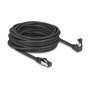 DeLOCK Cable de red RJ45 Cat.8.1 S/FTP 10 m negro con conector angular