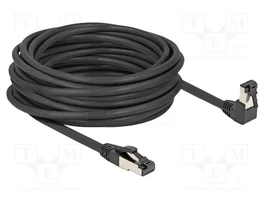 DeLOCK Cable de red RJ45 Cat.8.1 S/FTP 10 m negro con conector angular