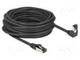 DeLOCK Cable de red RJ45 Cat.8.1 S/FTP 10 m negro con conector angular