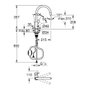 Grohe Grifo monomando de cocina Start edge con caño alto extraíble