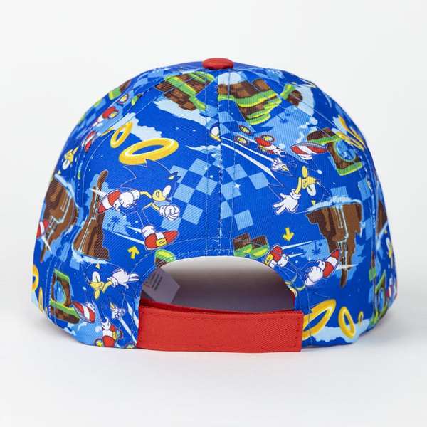 Cerdá Gorra Visera Curva Sonic T055C:55cm para Niños 2-8 Años Azul