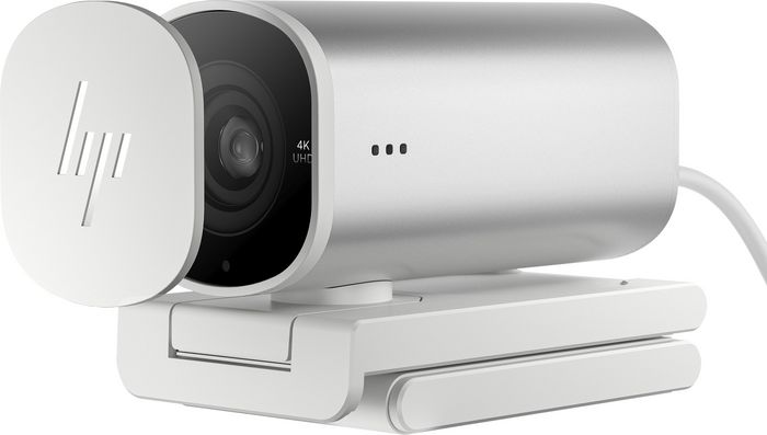 HP 960 Webcam de Streaming 4K para Videollamadas y Contenido en Vivo con Ajustes Automáticos