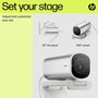 HP 960 Webcam de Streaming 4K para Videollamadas y Contenido en Vivo con Ajustes Automáticos