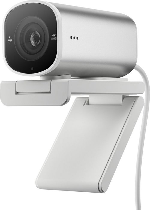 HP 960 Webcam de Streaming 4K para Videollamadas y Contenido en Vivo con Ajustes Automáticos