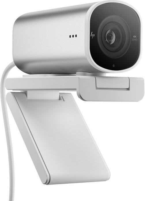 HP 960 Webcam de Streaming 4K para Videollamadas y Contenido en Vivo con Ajustes Automáticos