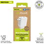muvit for change cargador de pared Retráctil Tipo C PD 30W blanco