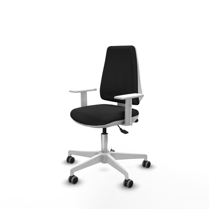 PIQUERAS Y CRESPO Silla de oficina Elche con mecanismo Asincro Negro y Blanco PIQUERAS Y CRESPO Silla de oficina Elche con mecanismo Asincro Negro y Blanco
