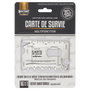 Mister Gadget Carta Metálica Multifunción 16 en 1 - Herramienta Acero Inoxidable