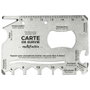 Mister Gadget Carta Metálica Multifunción 16 en 1 - Herramienta Acero Inoxidable
