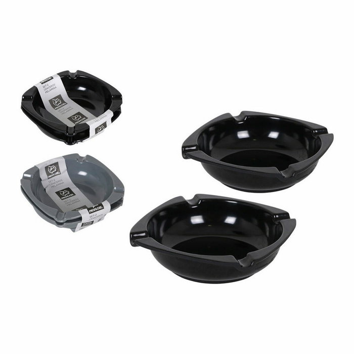 Cenicero Privilege Melamina 10 x 10 x 3 cm (2 Piezas) (18 Unidades) (10 cm)(2 pcs) Cenicero Privilege Melamina 10 x 10 x 3 cm (2 Piezas) (18 Unidades) (10 cm)(2 pcs)