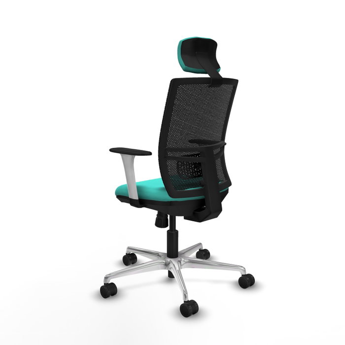 PIQUERAS Y CRESPO Silla de oficina Yunquera Turquesa y Negro PIQUERAS Y CRESPO Silla de oficina Yunquera Turquesa y Negro
