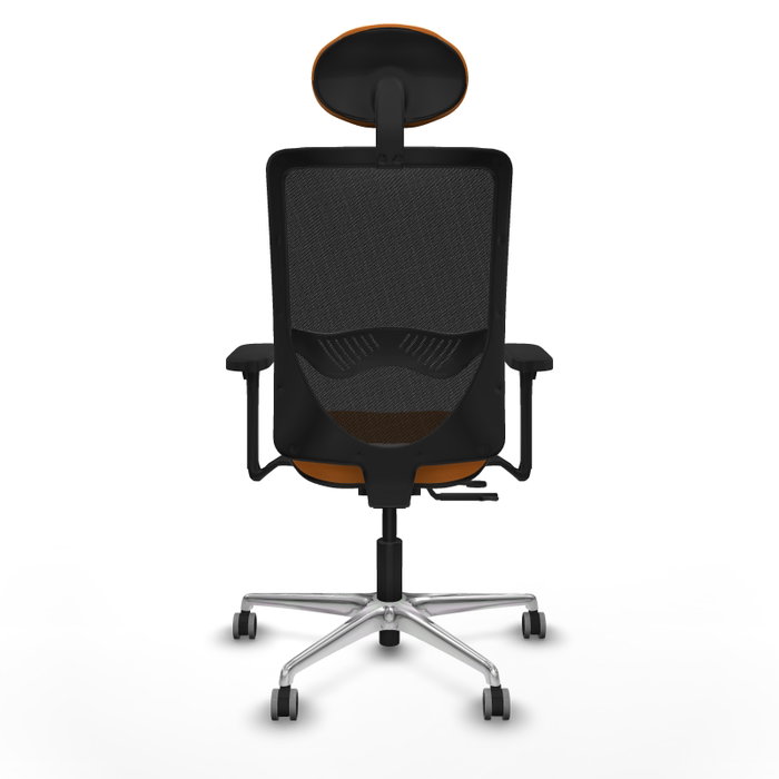 PIQUERAS Y CRESPO Silla de oficina Zulema Naranja y Negro