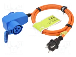 GOOBAY Prolongador de alimentación H07RN-F 3G2,5mm2 1,5m naranja
