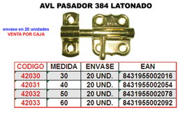AVL PASADOR 384 Latonado 40 mm