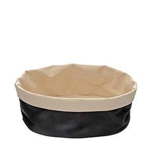 Orfebreria Panera Oval Tela Beige y Negra, 25x28 cm Orfebreria Panera Oval Tela Beige y Negra, 25x28 cm