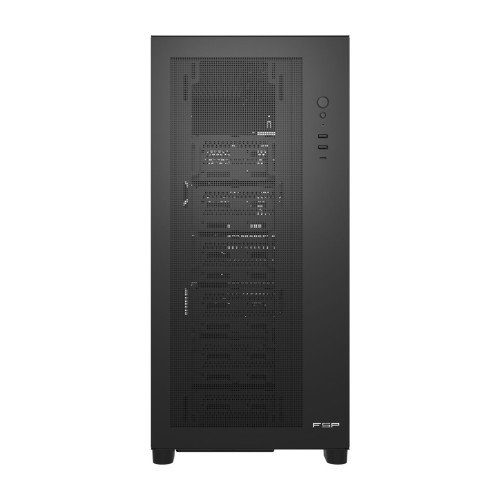 FSP U500-B Caja Full Tower Negra, Compatible ATX, mATX, mITX, E-ATX, CEB, EEB, Soporte GPU, 6 SSD/4 HDD, 5 Ventiladores PWM, Refrigeración 480mm, Pantalla Digital, POC0000260