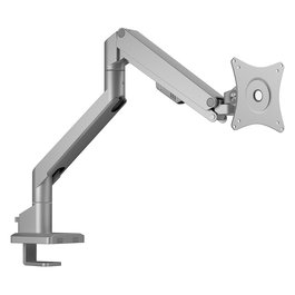 ICY BOX IB-MS523-T Brazo de Monitor para Escritorio - Soporte VESA 100x100, 75x75, Ajuste de Altura, Inclinación, Giro y Rotación, hasta 32 Pulgadas / 9 kg, Color Gris Plata
