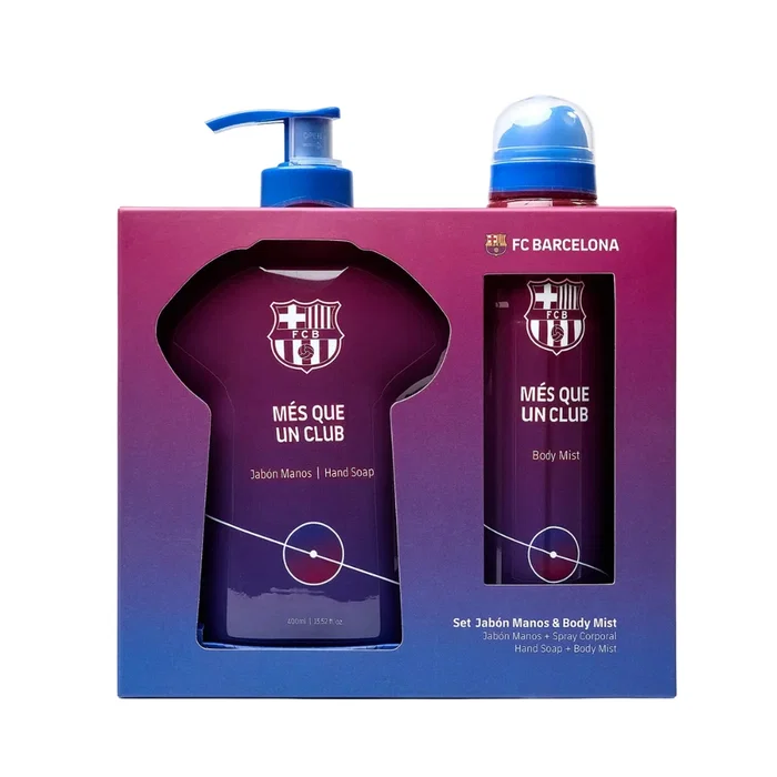 FC Barcelona Set de Cuidado Personal con Jabón Líquido y Spray Perfumado FC Barcelona Set de Cuidado Personal con Jabón Líquido y Spray Perfumado
