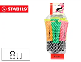 Stabilo Rotulador Neon 72 Blister 8 Unidades Colores Surtidos Fluorescente 2/5 mm