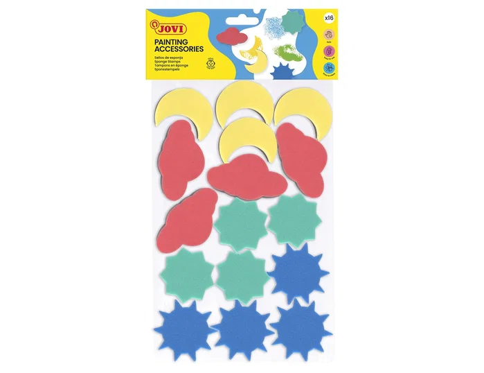 Jovi Esponja de formas diversas, bolsa de 16 unidades surtidas Jovi Esponja de formas diversas, bolsa de 16 unidades surtidas