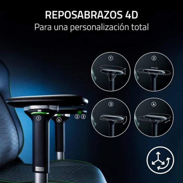 Razer Iskur V2 Butaca para jugar Negra