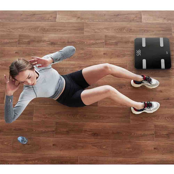 Grunkel FITBLUE300BLACK Báscula Inteligente Bluetooth de Bioimpedancia - Analiza 12 Parámetros (Peso, IMC, Grasa) - Negro - Rango 5-180 kg - Para Seguimiento de Salud y Fitness Grunkel FITBLUE300BLACK Báscula Inteligente Bluetooth de Bioimpedancia - Analiza 12 Parámetros (Peso, IMC, Grasa) - Negro - Rango 5-180 kg - Para Seguimiento de Salud y Fitness