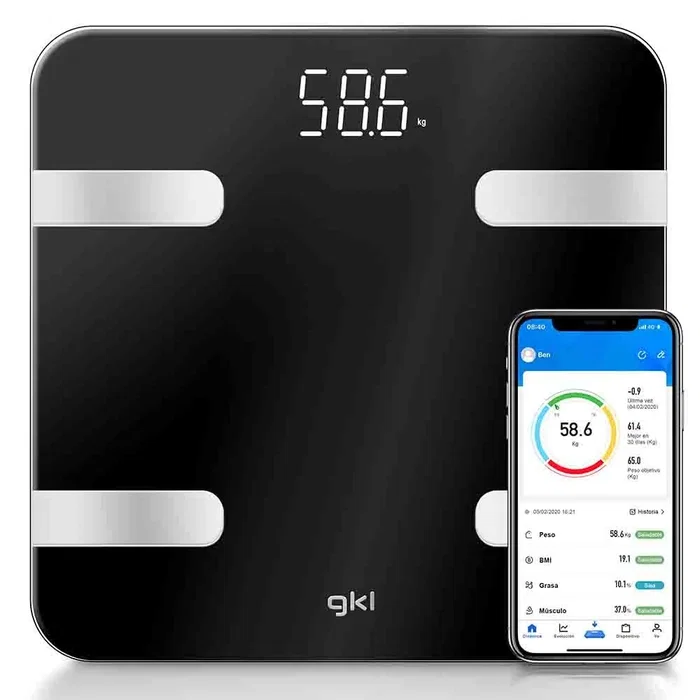 GKL Fitblue 300 Black Báscula de Baño Bluetooth GKL Fitblue 300 Black Báscula de Baño Bluetooth