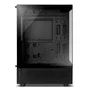 NOX Caja Semitorre Hummer Vision Negra, Midi Tower ATX con Doble Cristal Templado, USB 3.0, Compatible con Gráficas 300mm y Refrigeración Líquida 240mm, Color Negro