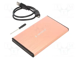GEMBIRD Carcasa de disco 2,5 pulgadas USB 3.0 Aluminio Rosa