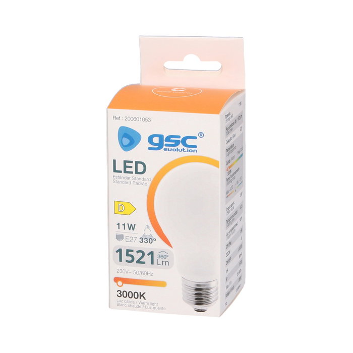 GSC Evolution Bombilla LED Serie Cristal 11W E27 3000K