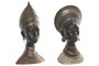 DKD Home Decor Figura de Resina Africana Marrón (Pack de 2)