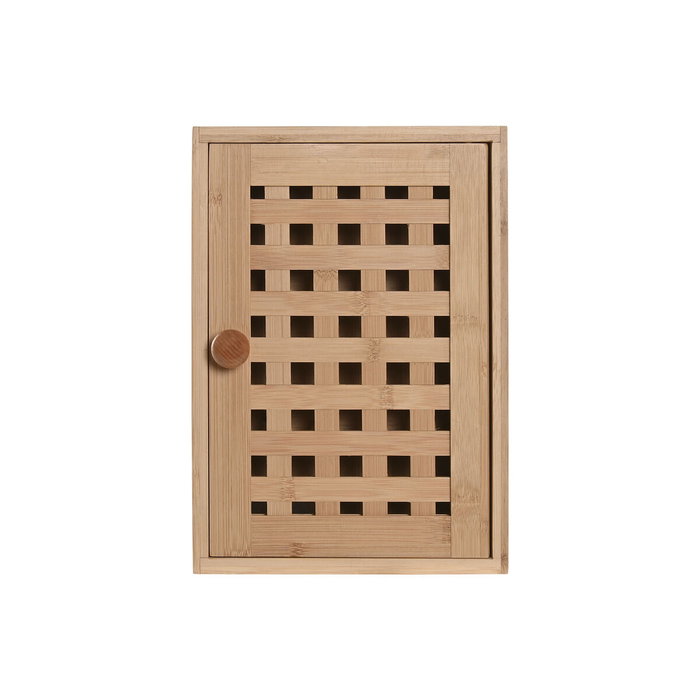DKD Home Decor Guardallaves Bambú y Metal Natural con 8 Colgadores